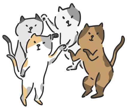 踊る猫たち